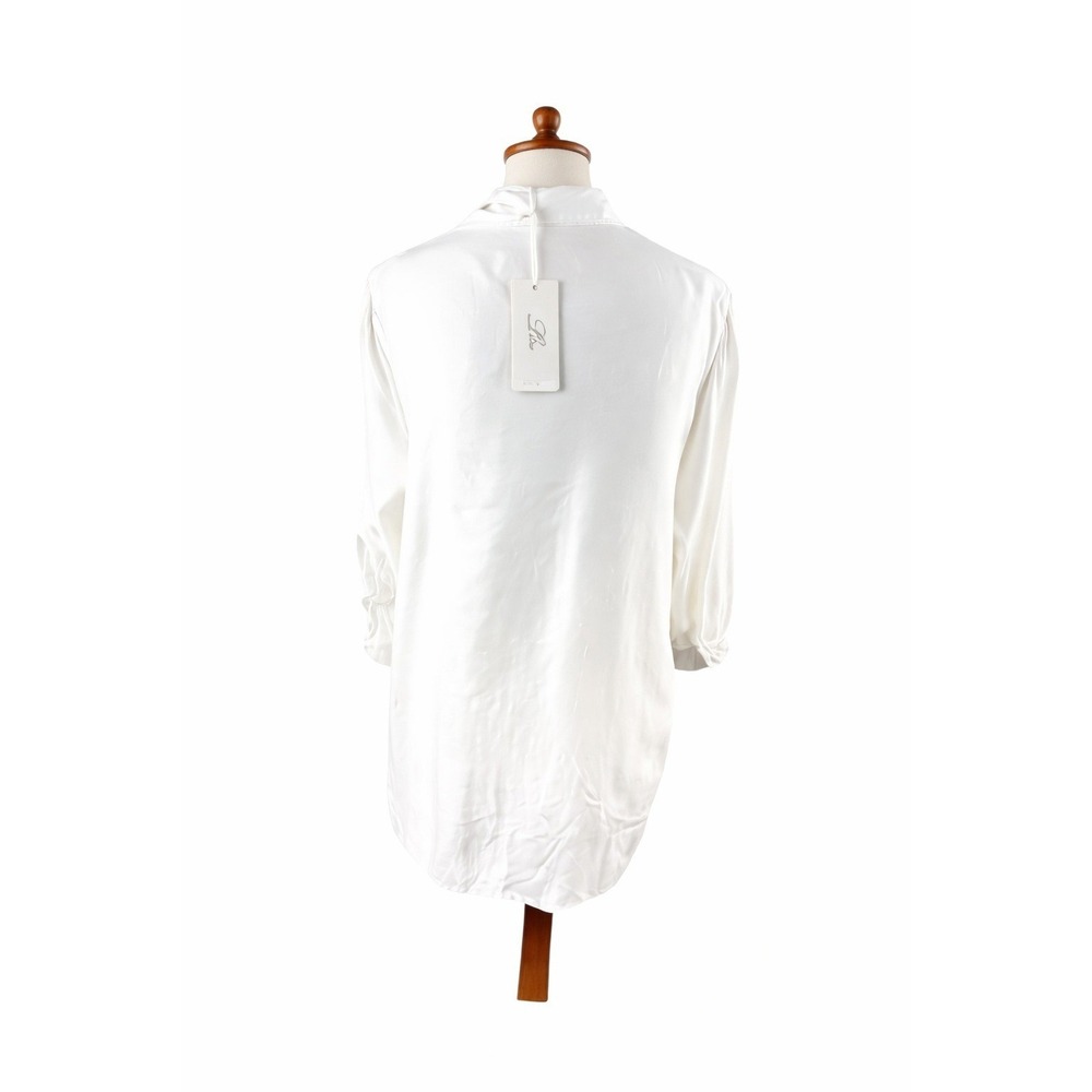NWT White Oversized Cotton Button-Down Shirt Runs Small Hit the Cloth - Picture 2 of 11